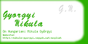 gyorgyi mikula business card