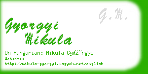 gyorgyi mikula business card